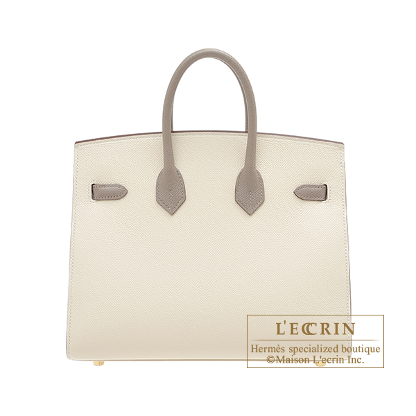 Hermes Birkin Sellier Bag 25cm Craie Off White Epsom Gold Hardware