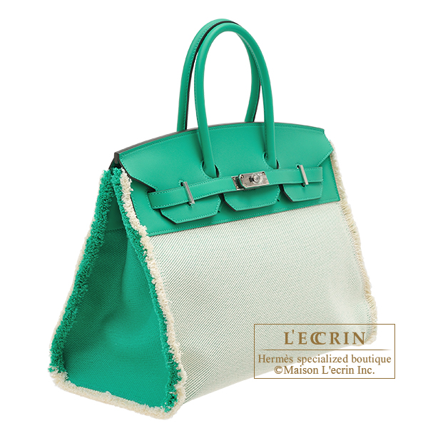 Hermes Menthe Kelly Pochette Swift