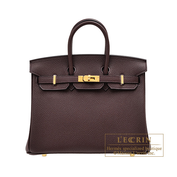 Hermes birkin 25 0G Rouge Sellier togo leather SHW Stamp Z