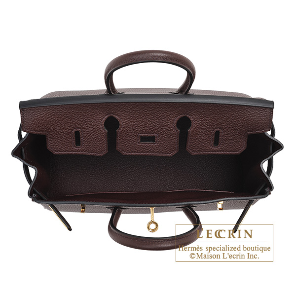 Hermes　Birkin bag 25　Rouge sellier　Togo leather　Gold hardware