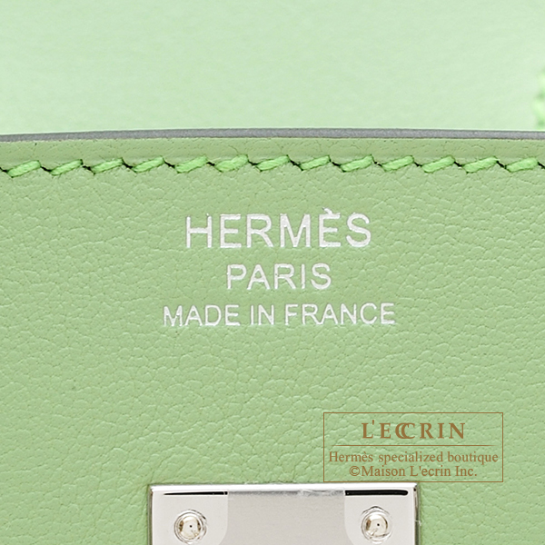 HERMES Swift Birkin 25 Vert Criquet 645902