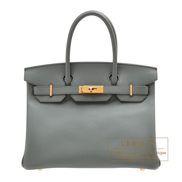 Hermes Birkin bag 30 Vert amande Epsom leather Gold hardware