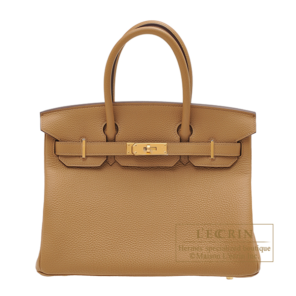 Hermes　Birkin bag 30　Biscuit　Togo leather　Gold hardware