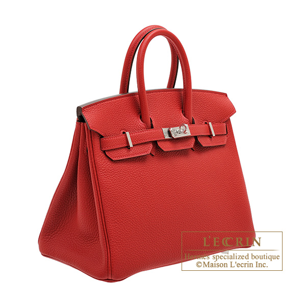 Hermes Birkin 25 Rouge Casaque Red Epsom Gold Hardware in 2023