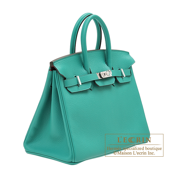 Hermès Birkin Limited Edition 25 Vert Verone/Rose Lipstick Verso Tauri —  The French Hunter