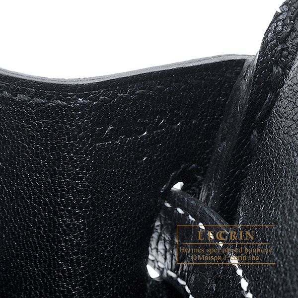 Hermes Personal Birkin bag 25 Craie/ Black Togo leather Gold hardware