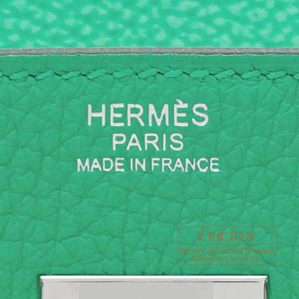 Hermes Birkin 35 Menthe Mint Green Bag