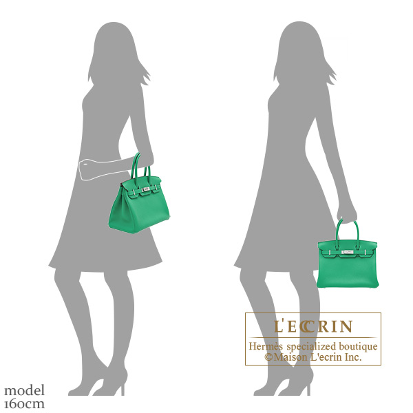 Hermes Birkin 30 Bag Menthe Ostrich SHW