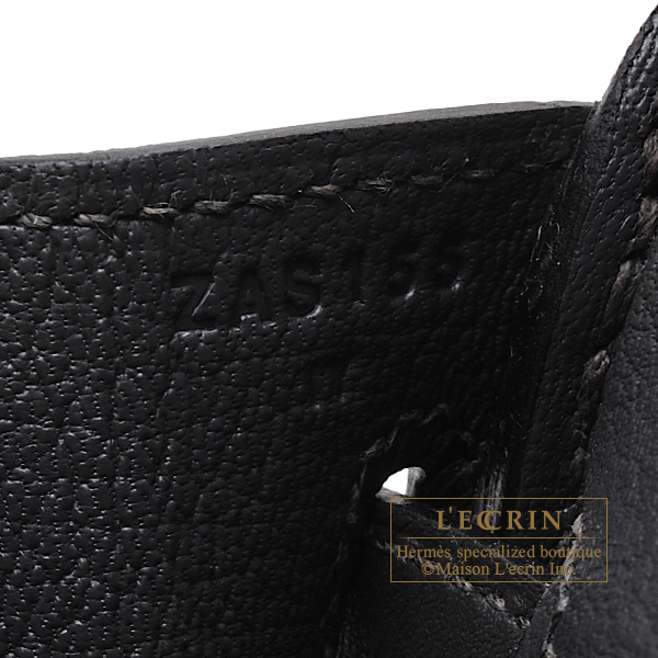 Hermes Birkin bag 25 Graphite Jonathan leather Gold hardware | L 