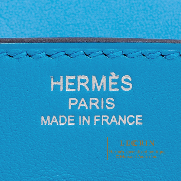 Hermes Birkin bag 25 Blue frida Swift leather Silver hardware