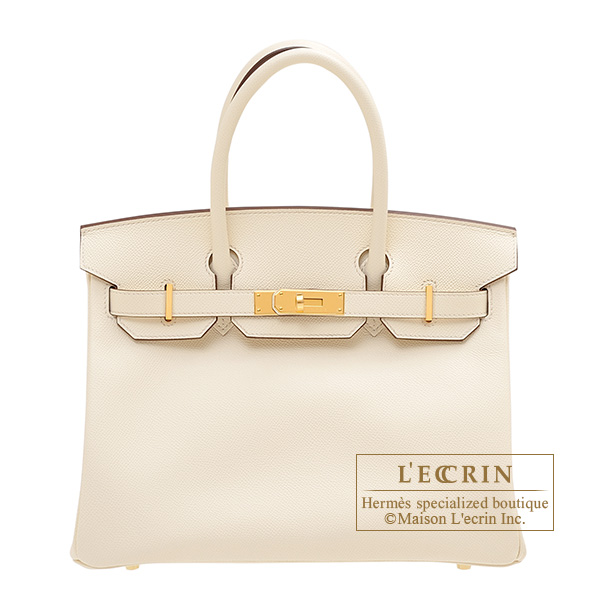 Hermes Birkin bag 30 Nata Epsom leather Gold hardware