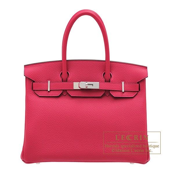 Hermes　Birkin bag 30　Framboise　Togo leather　Silver hardware