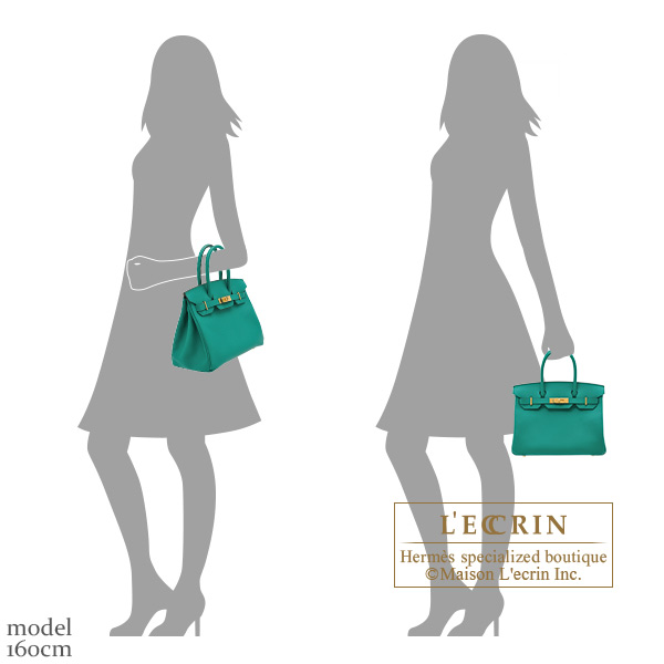 Hermes Birkin 30 Bag Vert Jade Epsom Leather with Gold Hardware