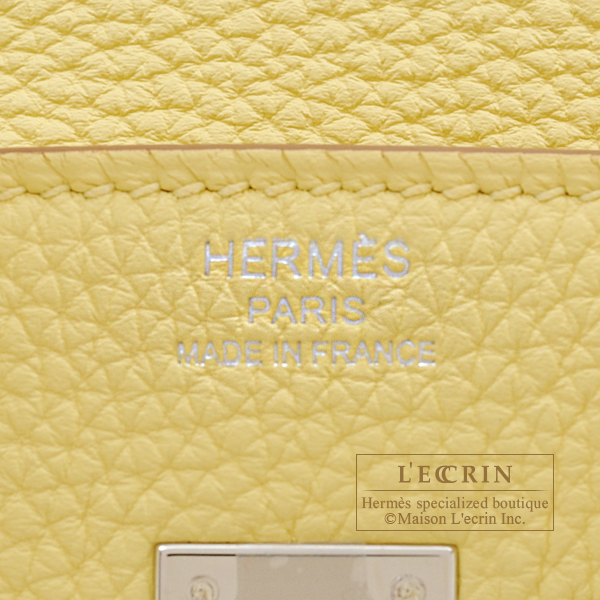 Hermès Birkin 25 Togo Jaune Poussin