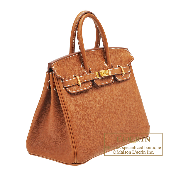 Hermes Gold Barenia Faubourg Birkin 25 Bag – STYLISHTOP