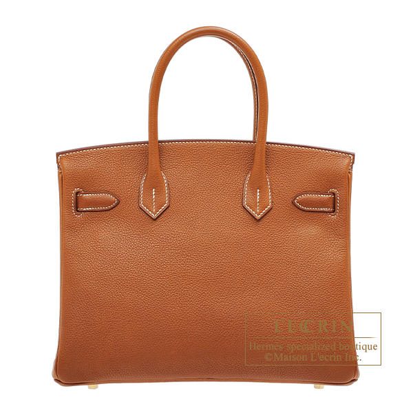 Hermes Birkin bag 30 Fauve Barenia faubourg leather Gold hardware