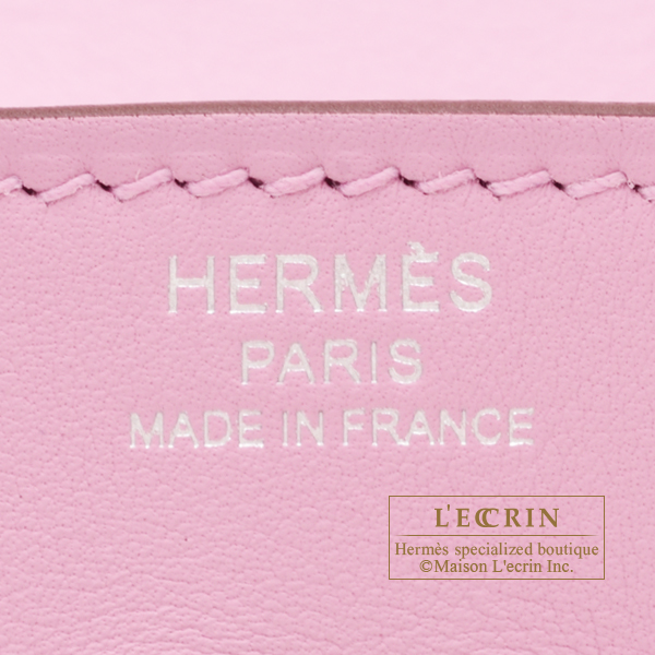 Hermes Birkin bag 25 Mauve sylvestre Swift leather Silver hardware
