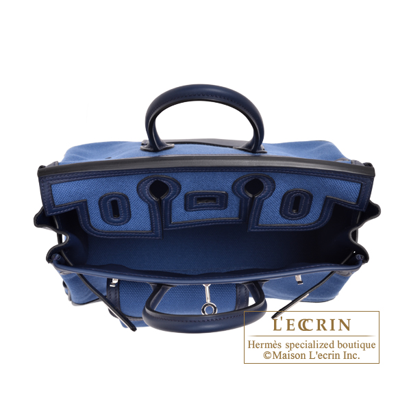 Hermes Birkin Cargo bag 25 Nata Canvas/Swift leather Silver hardware