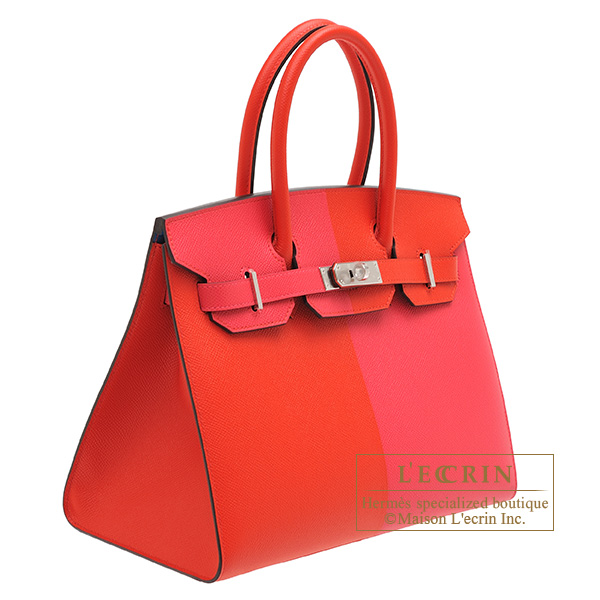 Hermes Rouge Casaque Red Epsom Constance MM 24 25 Handbag Bag Birkin –  MAISON de LUXE