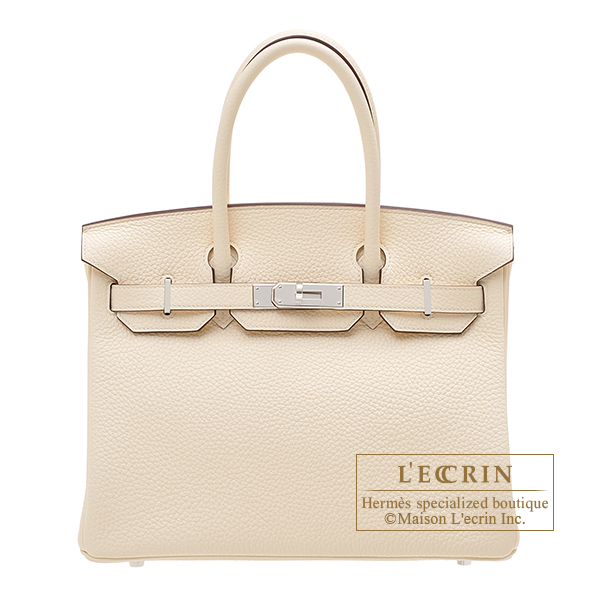 Hermes　Birkin bag 30　Nata　Clemence leather　Silver hardware