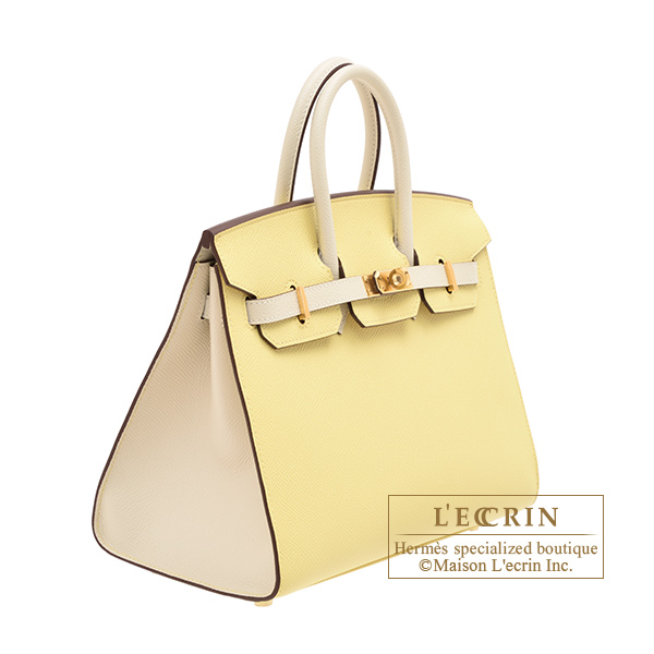 Birkin Sellier 25 Epsom Craie