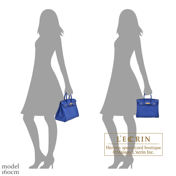 Hermes Birkin bag 25 Blue royal Togo leather Gold hardware