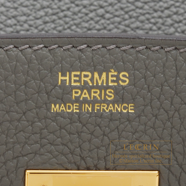 Hermes Birkin 30 Gris Meyer Togo Gold Hardware