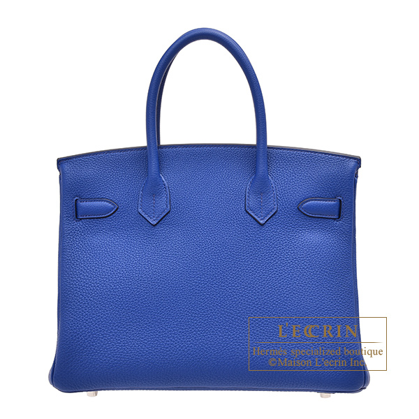 Hermes　Birkin bag 30　Blue royal　Togo leather　Silver hardware