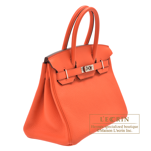 Hermes Birkin 30 Orange Poppy Alligator Mat Matte Gold Hardware #D -  Vendome Monte Carlo