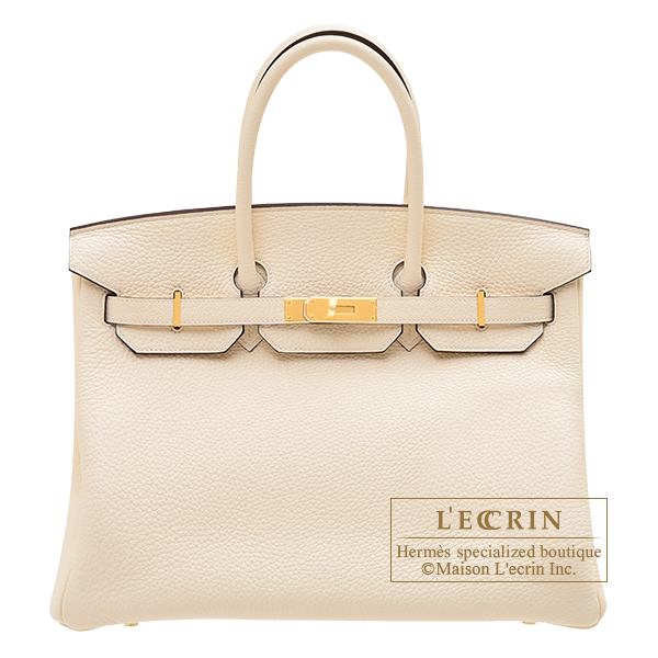 Hermes　Birkin bag 35　Nata　Clemence leather　Gold hardware