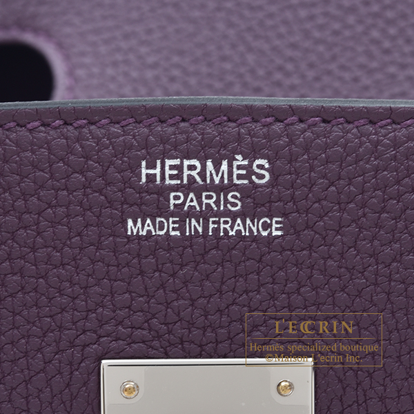 L'ecrin Boutique Singapore - Brand New & Authentic Hermes Birkin 35  Capucine Togo Leather Silver Hardware (Left) & Hermes Birkin 30 Rouge  Pivoine Togo Leather Gold Hardware (Right) #hermes #hermessingapore  #hermessg #hermesindonesia #