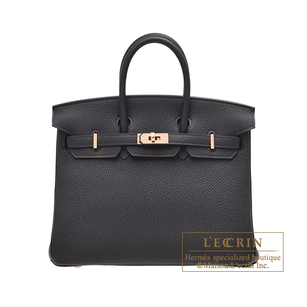 Hermes　Birkin bag 25　Caban　Togo leather　Rose gold hardware