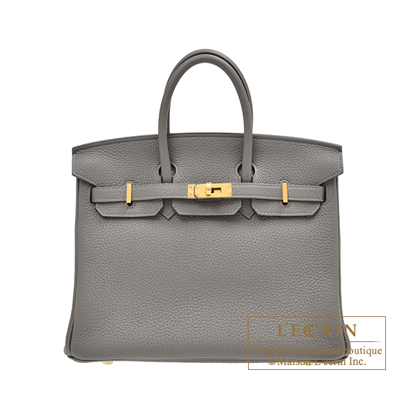 Hermes Birkin 25 Bag Craie Togo Leather with Rose Gold Hardware