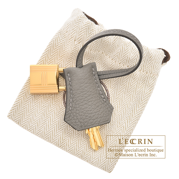 Hermes Birkin 25 Gris Meyer Togo Gold Hardware