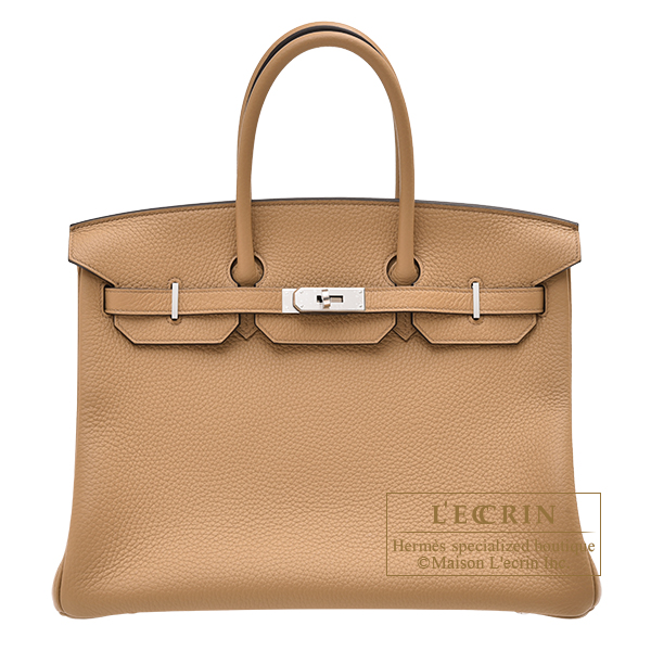 Hermes　Birkin bag 35　Chai　Clemence leather　Silver hardware