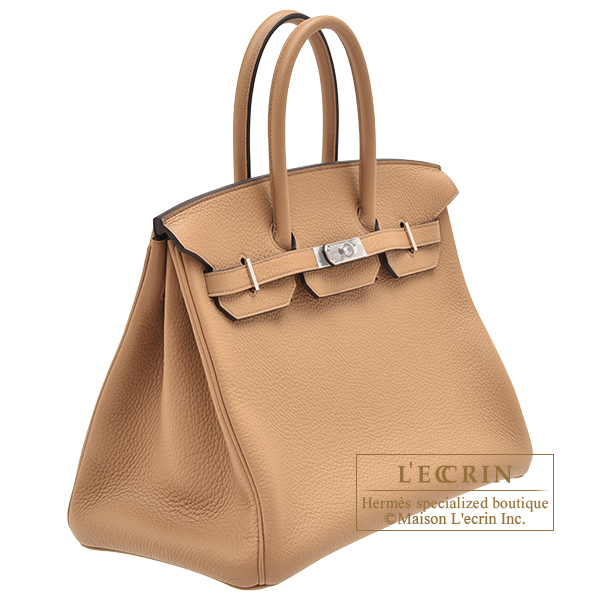 Hermes Birkin 35 Mosaic Special Limited Edition Creme Tan Brown- Preowned