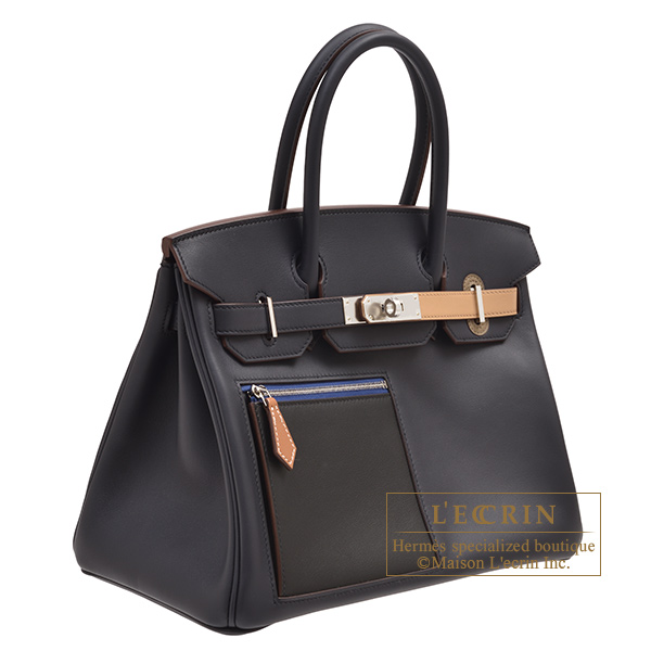 Hermès Birkin 30 Colormatic Chai, Lime, Blue Brume, Cassis Swift Leath