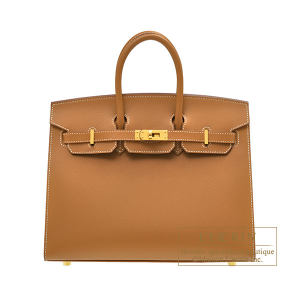 Hermes　Birkin Sellier bag 25　Gold　Madame leather　Gold hardware
