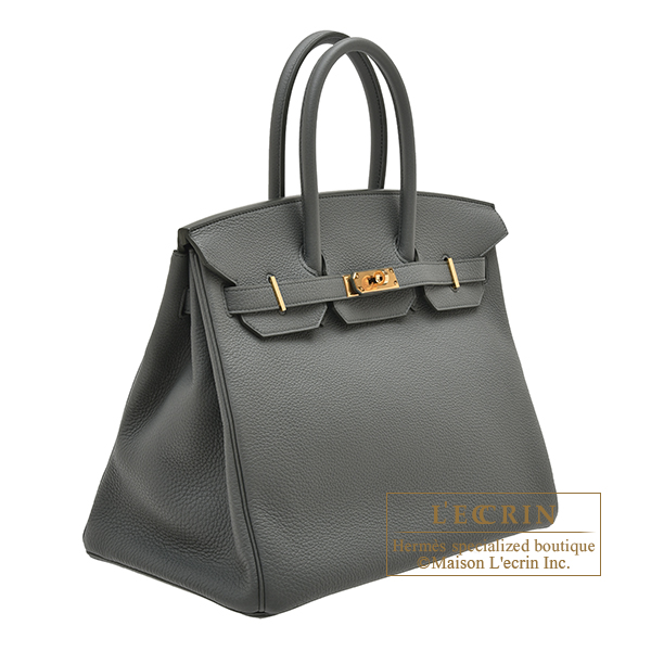 Hermes Birkin 30 Handbag Vert Amande Togo Leather With Gold