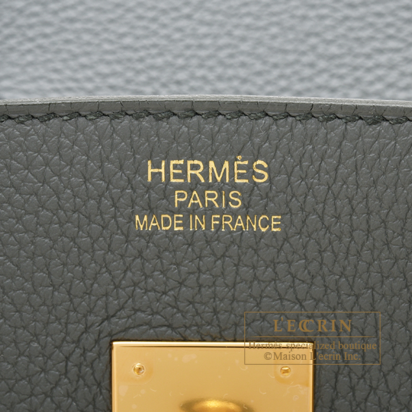 Hermes Birkin 35 Vert Amande Togo Gold Hardware