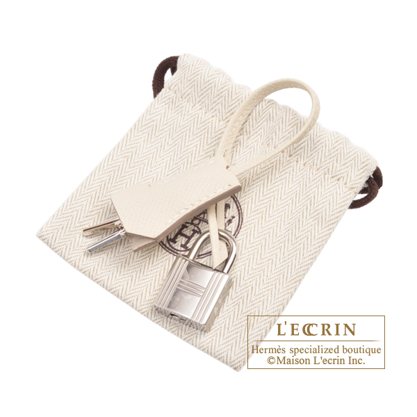 Hermes Birkin 30 Craie White Epsom Leather Palladium Hardware
