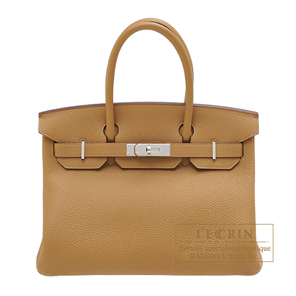 Hermes　Birkin bag 30　Biscuit　Togo leather　Silver hardware