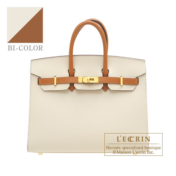 A classic gold personalized Birkin with playful pop yellow stitching!