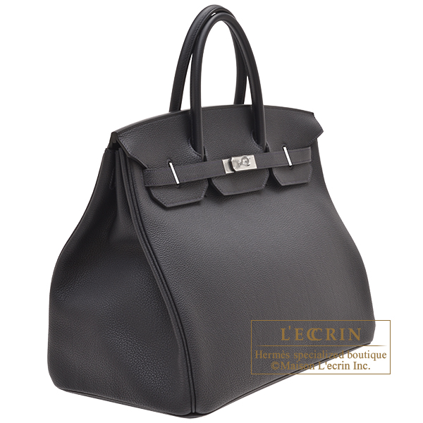 Hermes Birkin bag 40 Black Togo leather Silver hardware