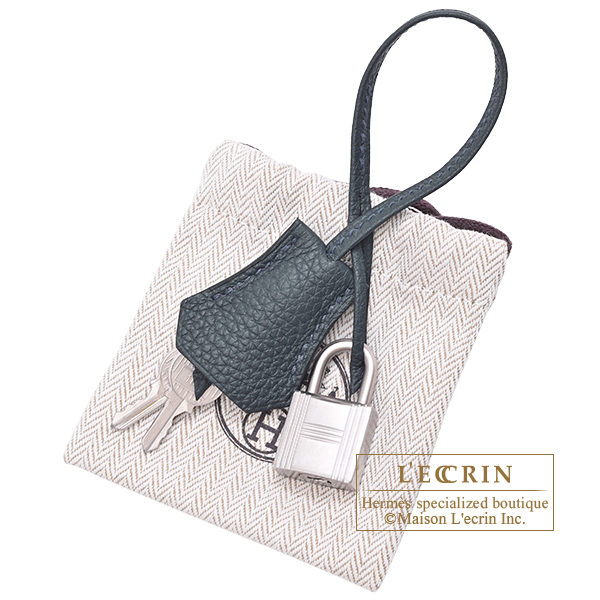 Hermes Personal Birkin bag 30 Beton/ Vert rousseau Togo leather