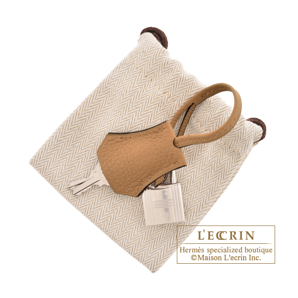 Hermes Birkin bag 25 Chai Togo leather Silver hardware