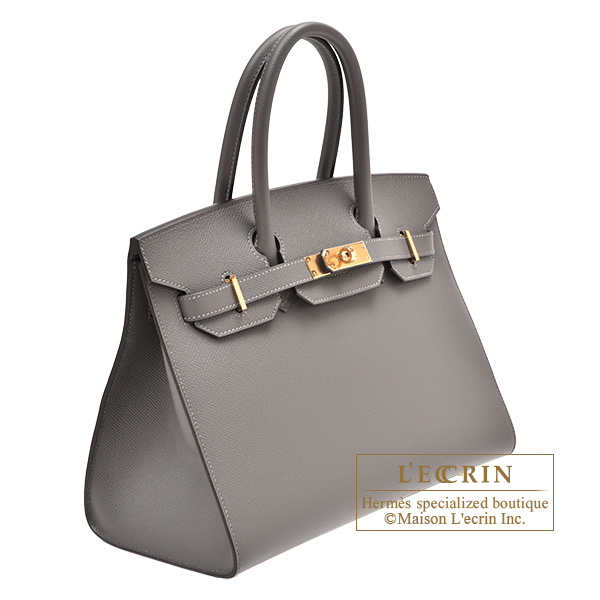 A VERT AMANDE EPSOM LEATHER BIRKIN 30 WITH GOLD HARDWARE