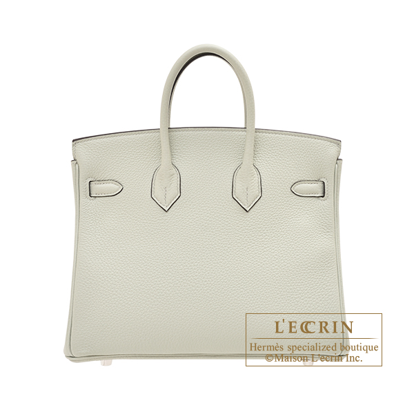 Hermes Birkin bag 25 Rouge sellier Togo leather Silver hardware