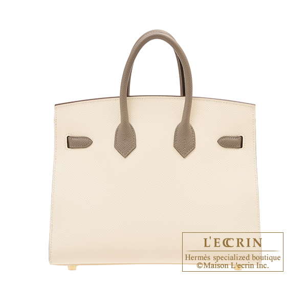 Hermes Birkin Sellier 25 Nata Epsom Gold Hardware