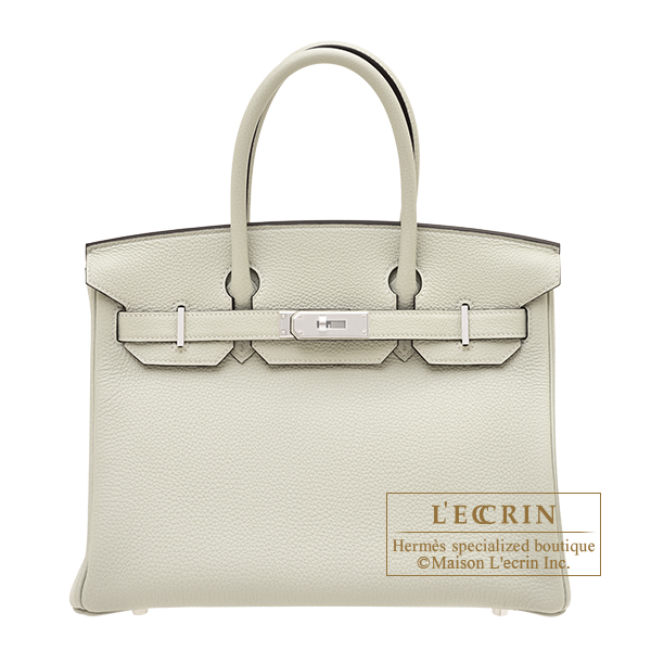 Hermes　Birkin bag 30　Gris neve　Togo leather　Silver hardware